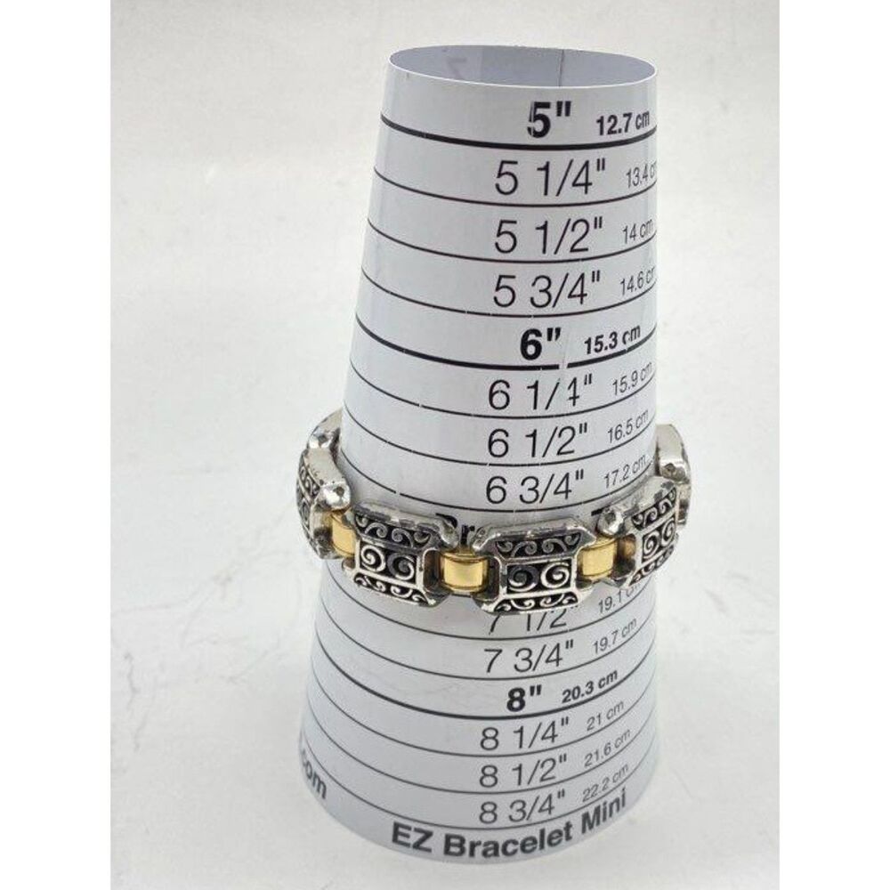 Brighton Two Tone Scroll Bracelet W/Extender